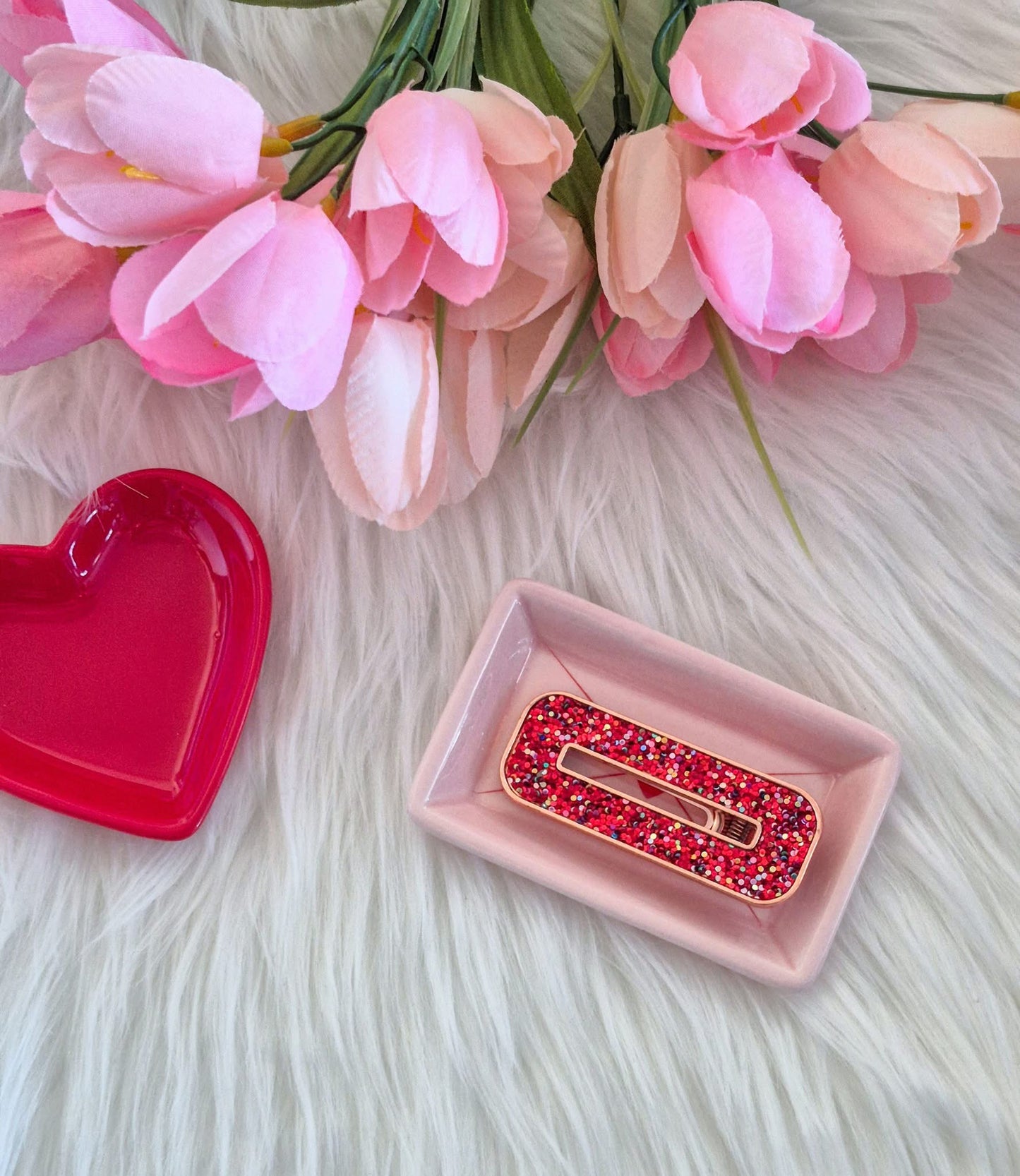 Valentine Window Pane Hair Clip
