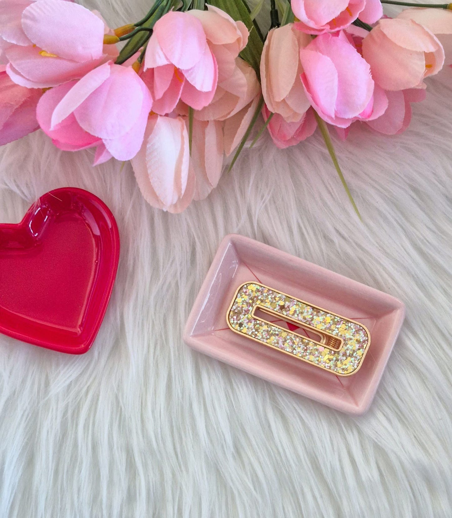 Valentine Window Pane Hair Clip