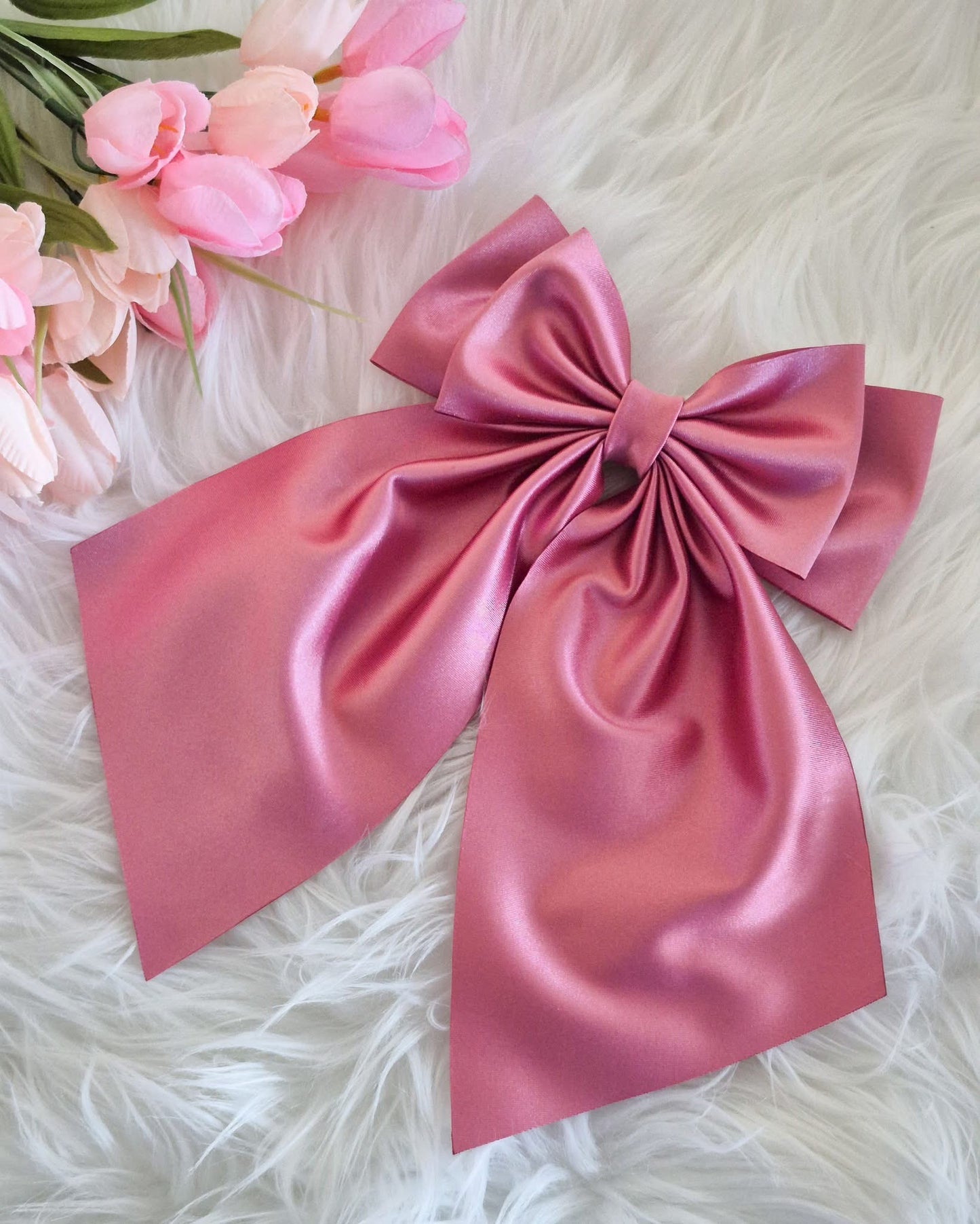Satin Coquette Bows - Pink Tones