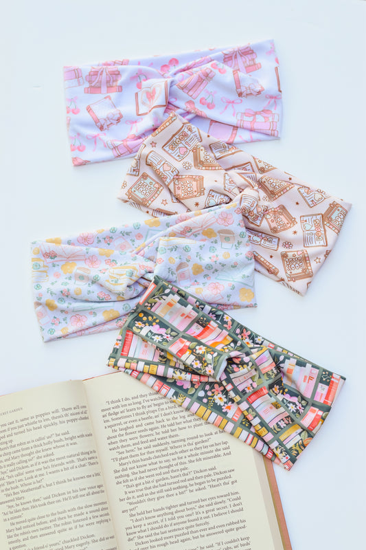 Bookish Twisted Head Wraps - Adult