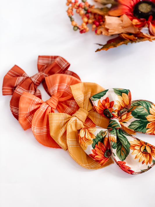 Autumn Linen Fable Bows