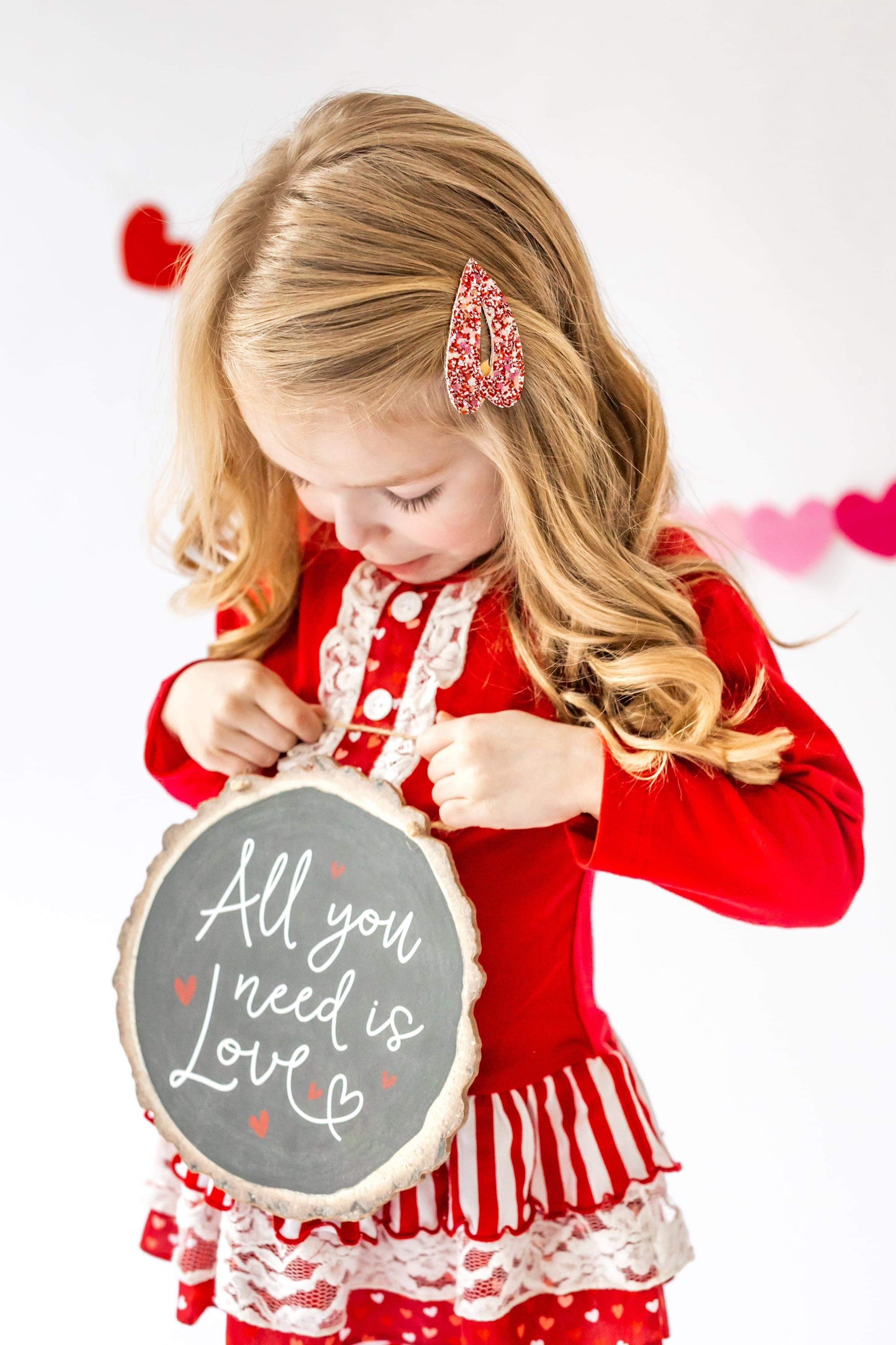 Heart Snap Clip - Lover Girl