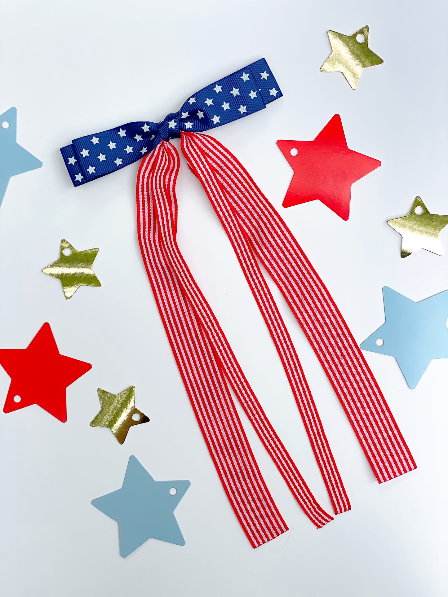 Long Flag Ribbon Bow