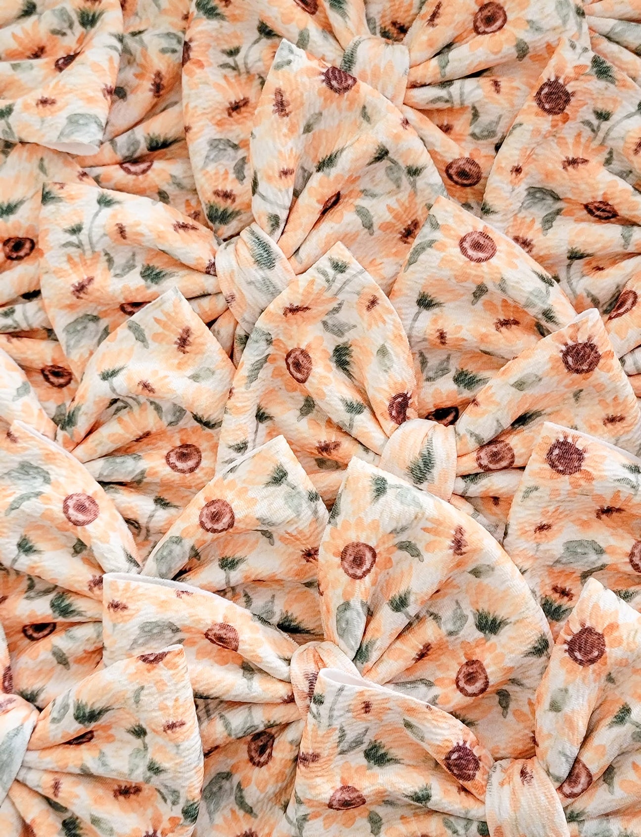 Watercolor Sunflowers 5.5" Bow