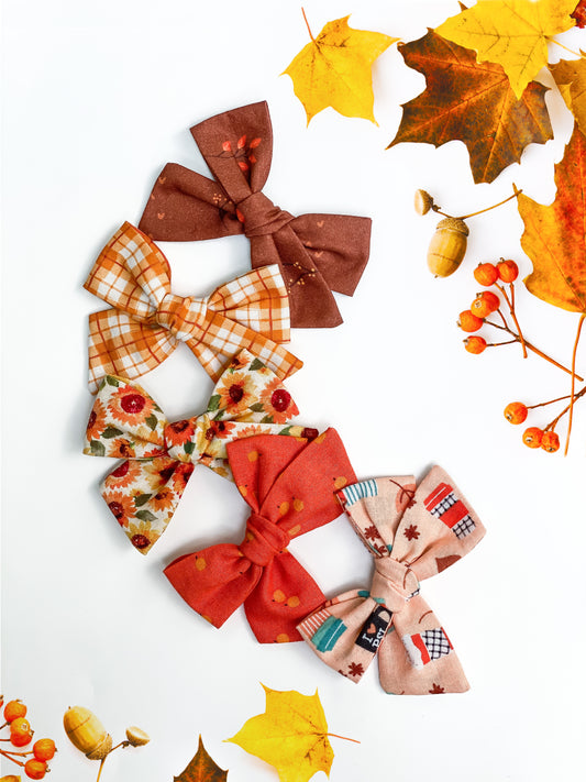 Fall Schoolgirl Bows