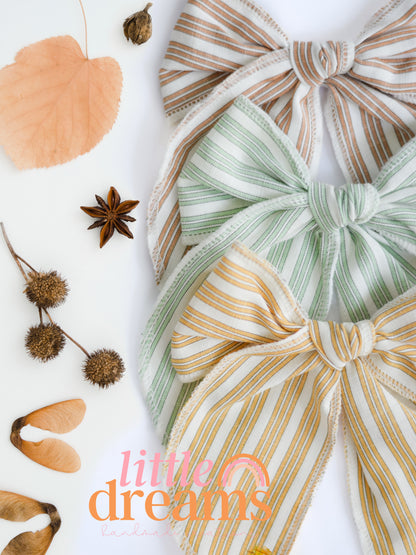 Striped Linen Fable Bows