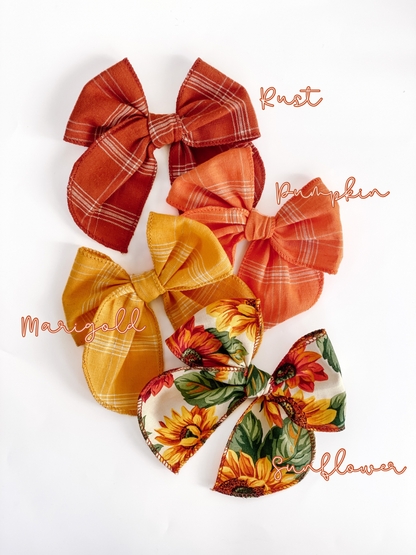 Autumn Linen Fable Bows