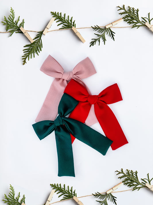 Long Tail Christmas Bows