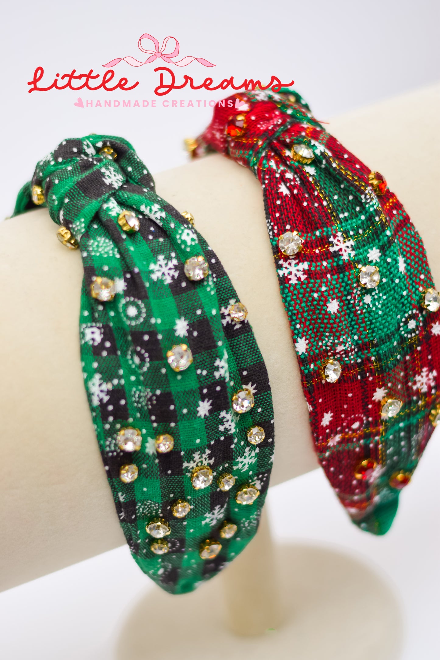 Christmas Rhinestones Knotted Headbands
