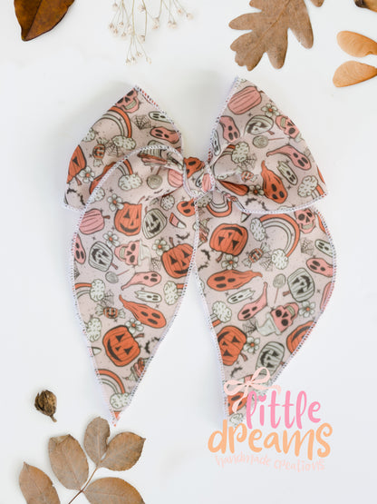 Medium Fall and Halloween Crepe Fable Bows