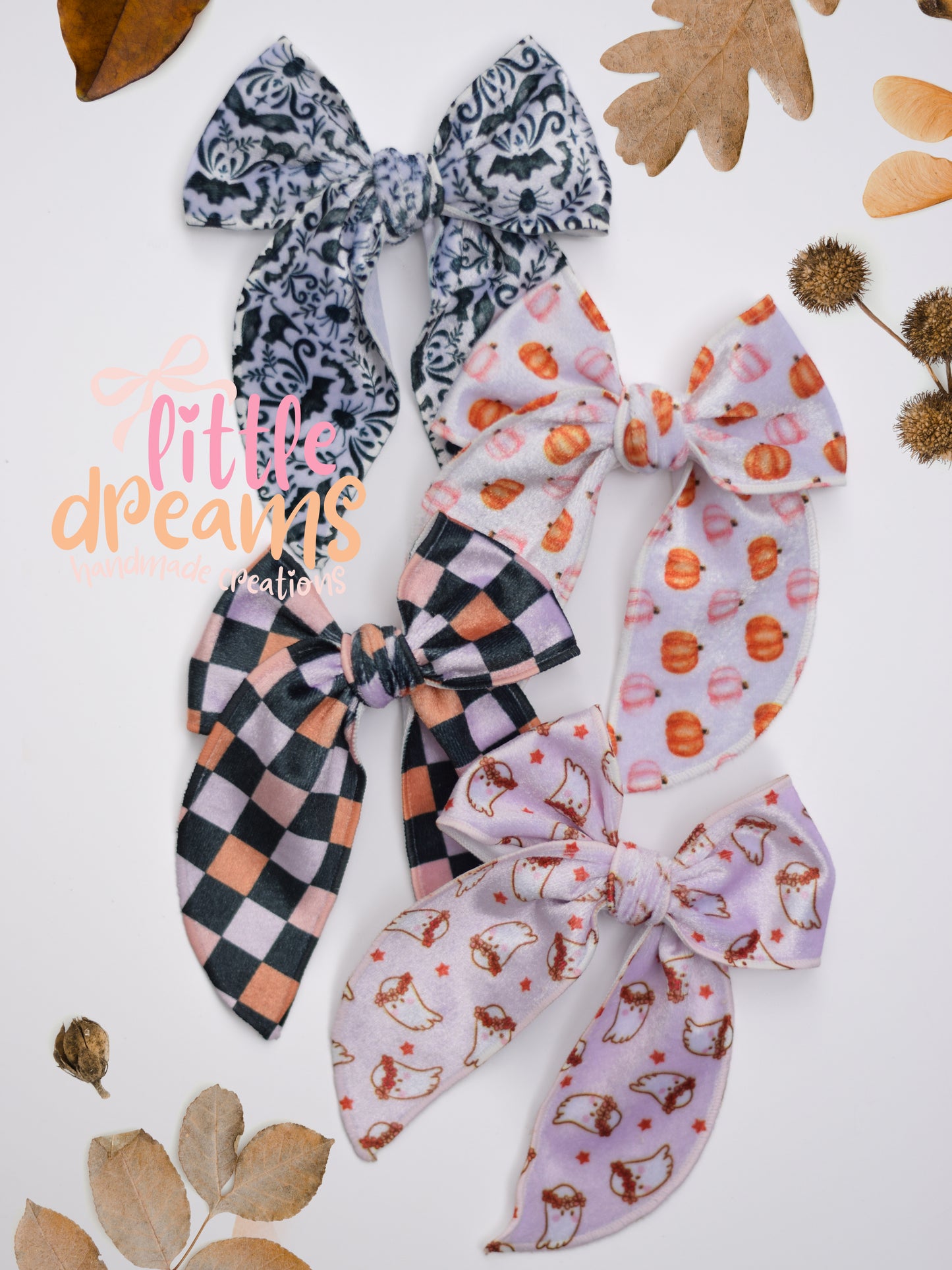 Medium Velvet Halloween Fable Bows