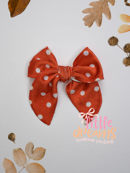 Small Velvet Fall Fable Bows