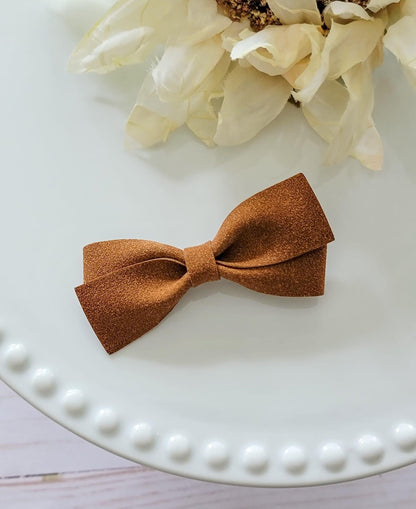 Anastasia Faux Leather Bow