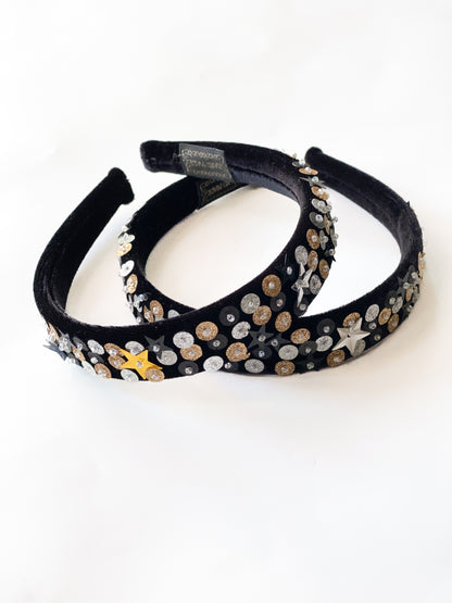 Hand-sewn Sequin Headband