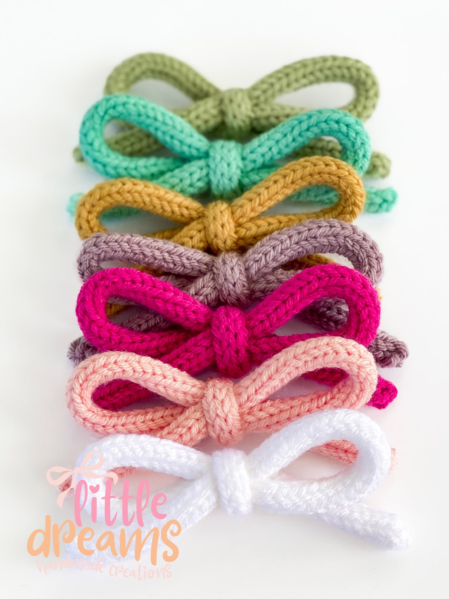 Knit Hand-Tied Bows