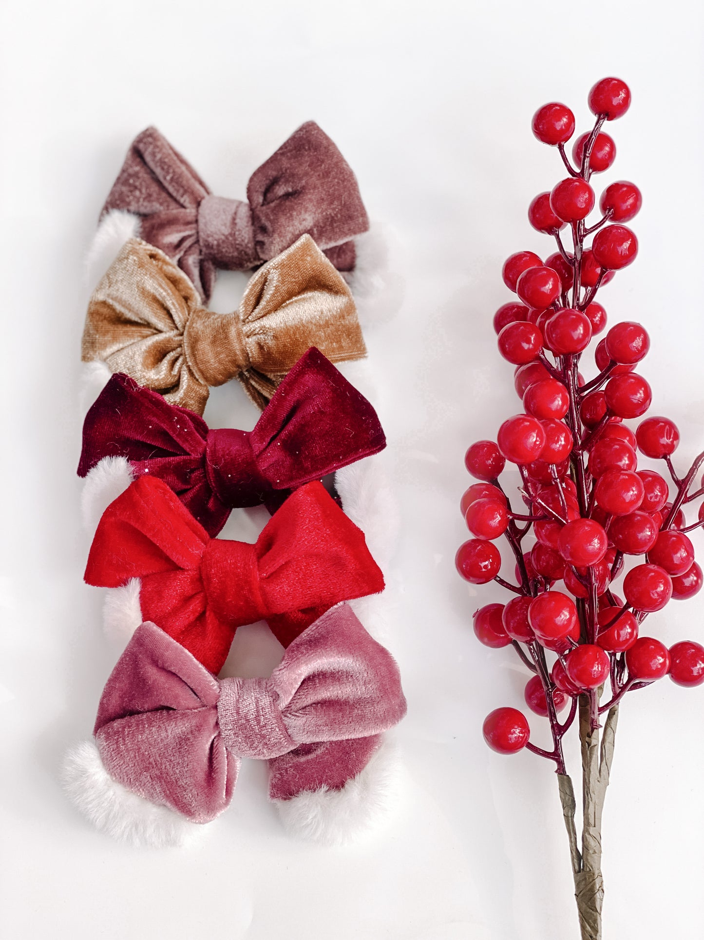 Christmas Fur Bows