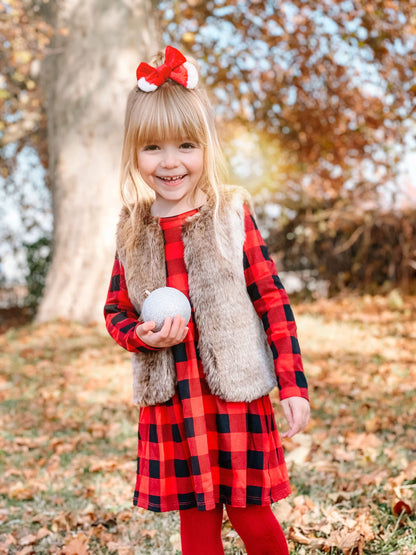 Christmas Fur Bows