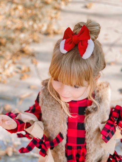 Christmas Fur Bows