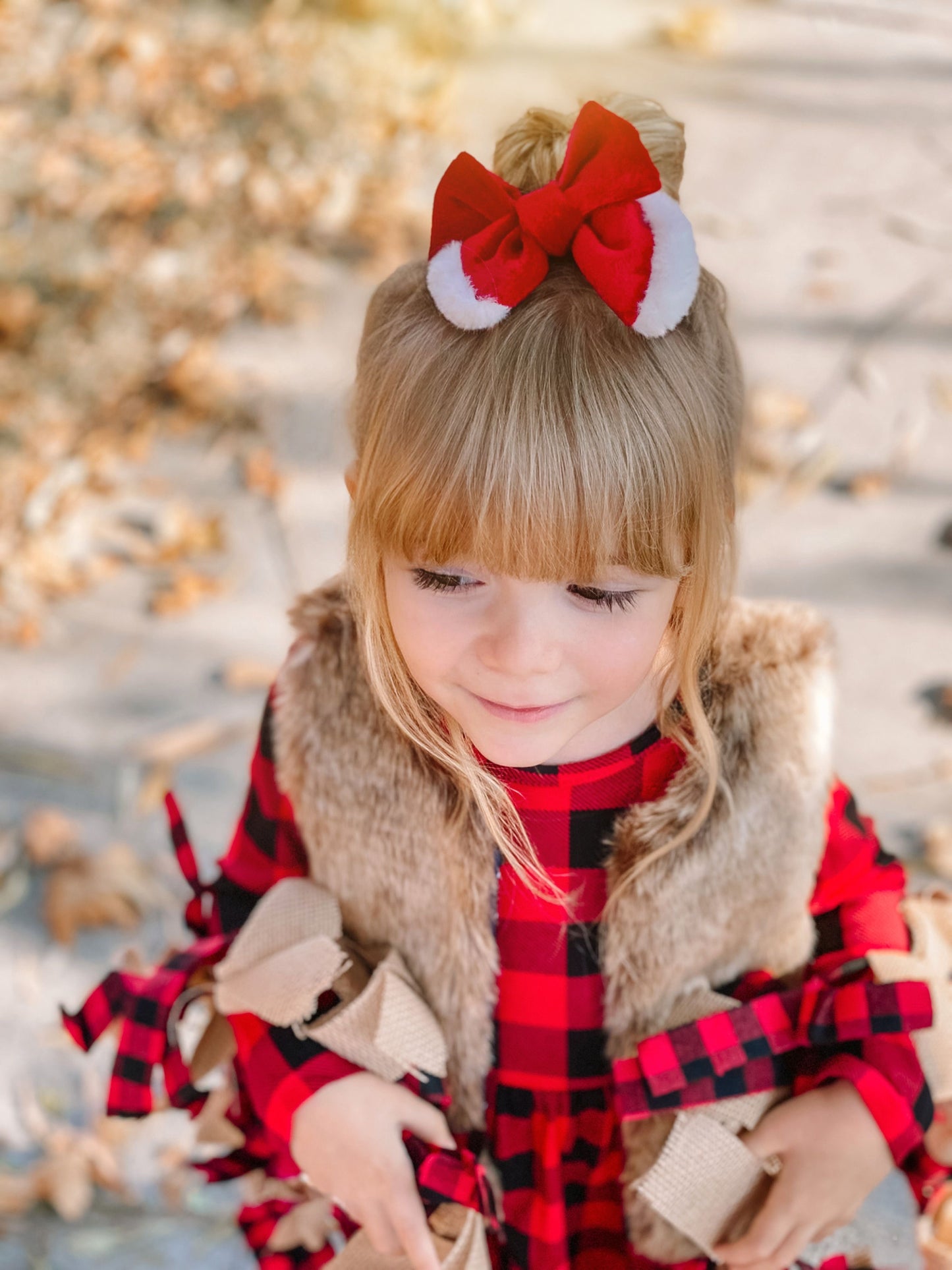 Christmas Fur Bows