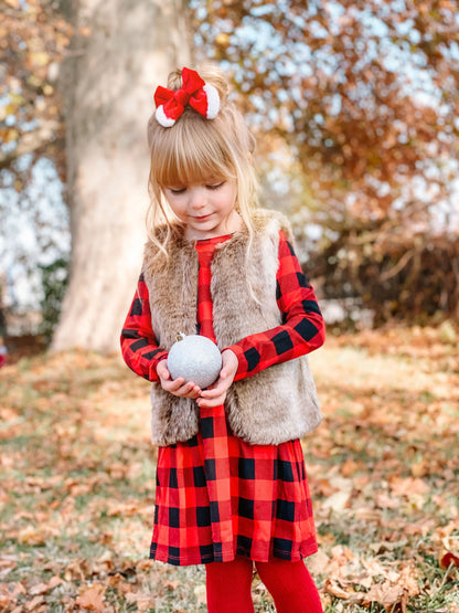 Christmas Fur Bows