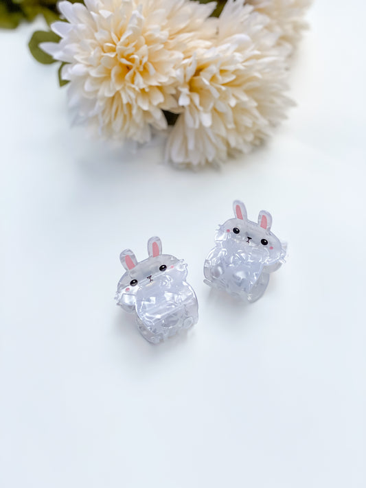 Bunny Shimmer Acrylic Claw Clip