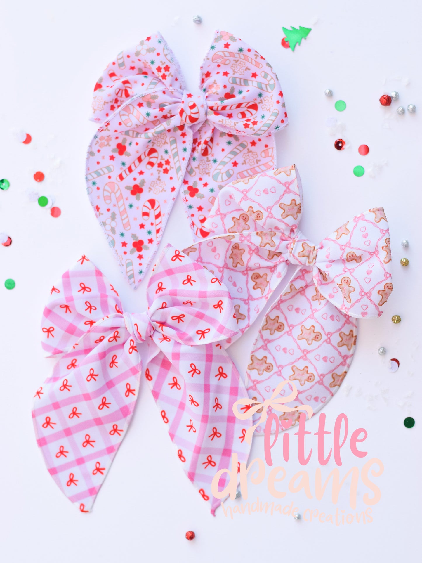 Medium Pink Christmas Fable Bows