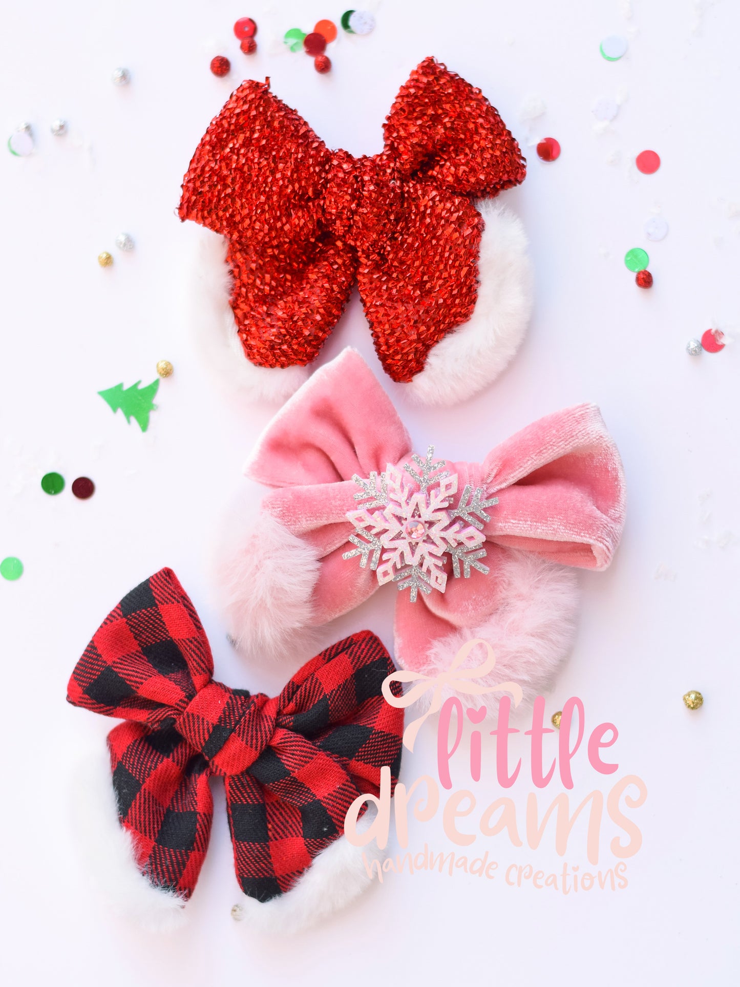 Holiday Cheer Fur Bows