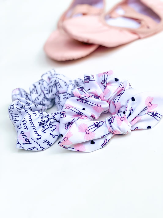 Ballerina Bow Scrunchie